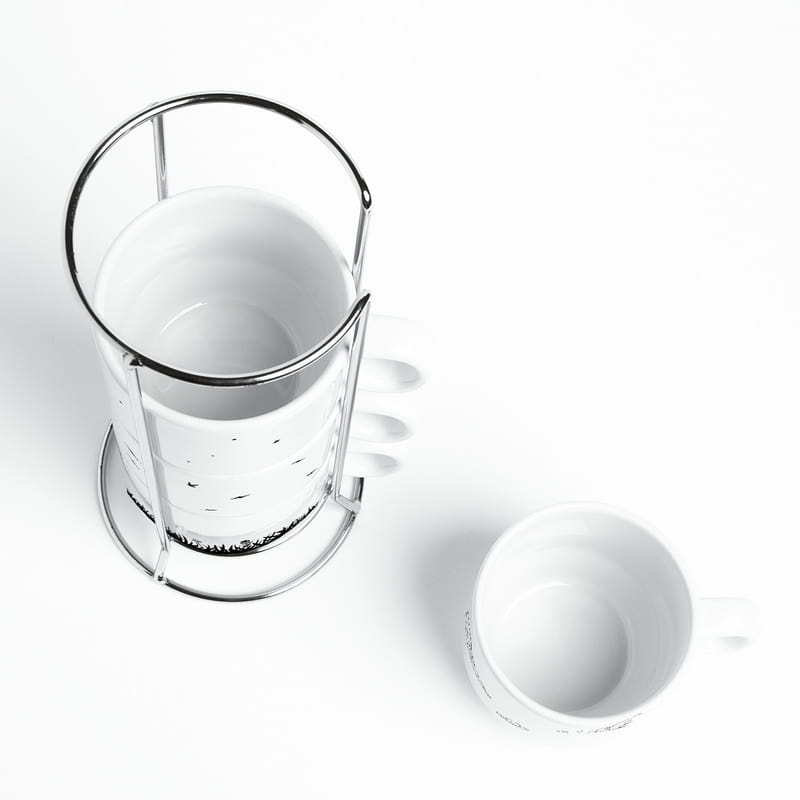 Minimal Tasarımlı 4'lü Kahve & Çay Fincanı Seti