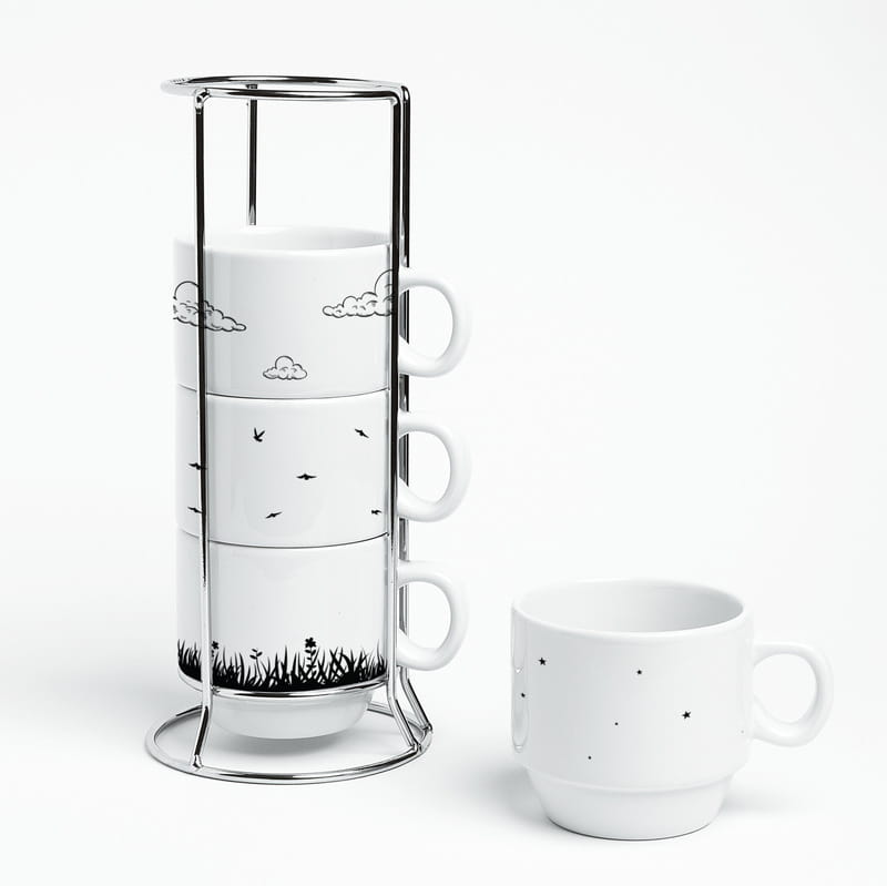 Minimal Tasarımlı 4'lü Kahve & Çay Fincanı Seti