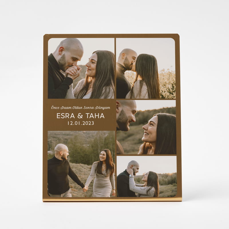 Mutlu Anlarımız Masaüstü Metal Çerçeve