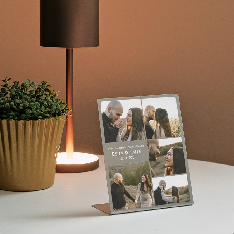 Mutlu Anlarımız Masaüstü Metal Çerçeve