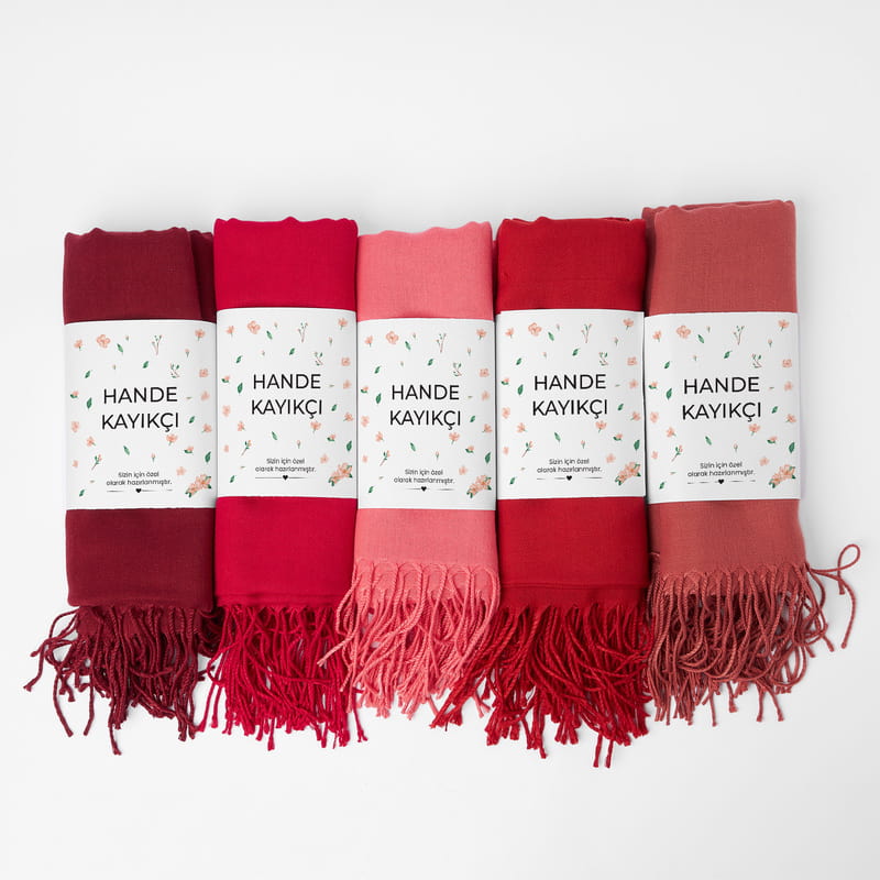 Nar Çiçeği İsimli Kadın Omuz Şalı