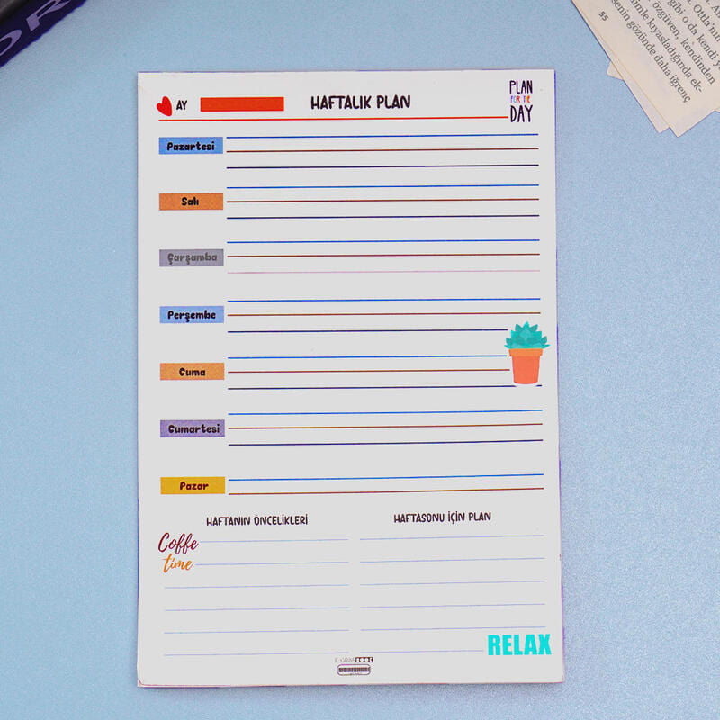 Noel Baba Tasarımlı Defter Kalem Planlayıcı Fincan Magnet Hediye Kutusu