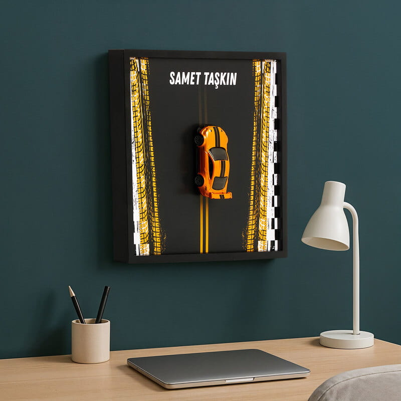 Oyuncak Yarış Arabalı Araba Sever Dekoratif Tablo