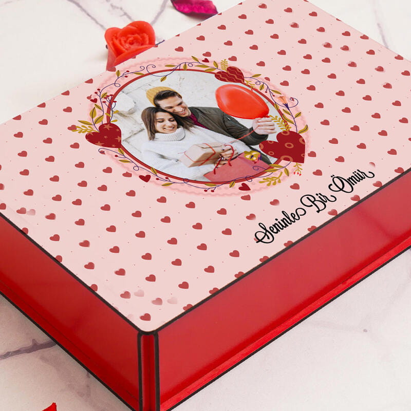 Özel Kutusunda Çiftlere Özel Sunumlu Fincan Kolonya AŞK Kahvesi Hediye Kutusu