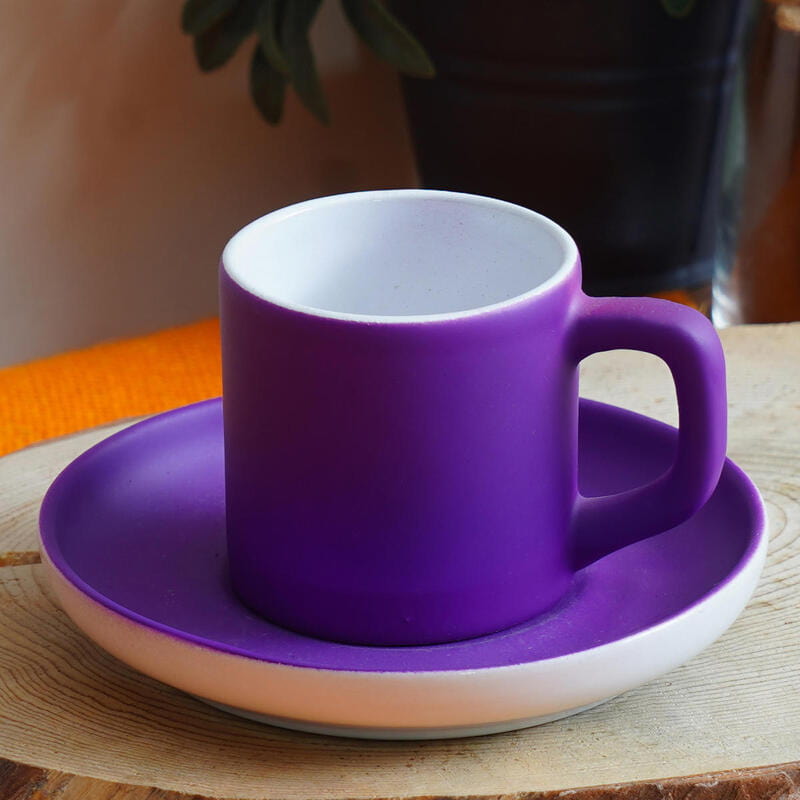 Özel Tasarımlı Renkli Kahve Fincanı Makyaj Çantası Fular Anahtarlık Hediye Kutusu