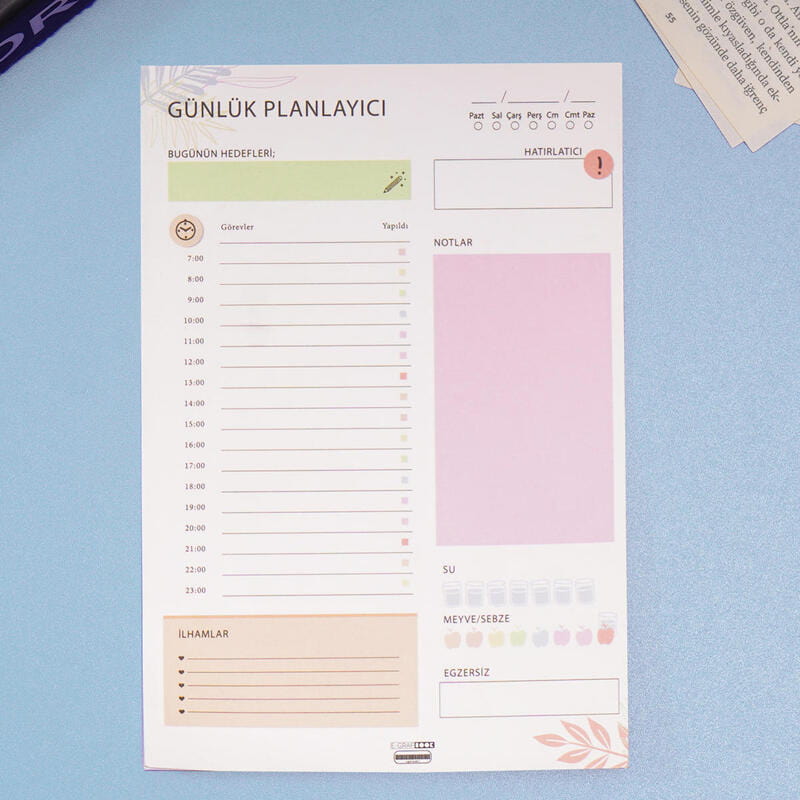 Panda Tasarımlı Özel Kutusunda Günlük Planlayıcı Mouspad Fincan Çerçeve Hediye Kutusu