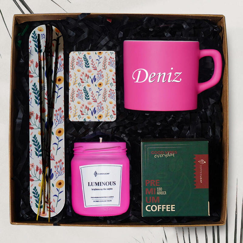 Premium Kutusunda Kahve Severler İçin Kişiye Özel  Hediye Seti