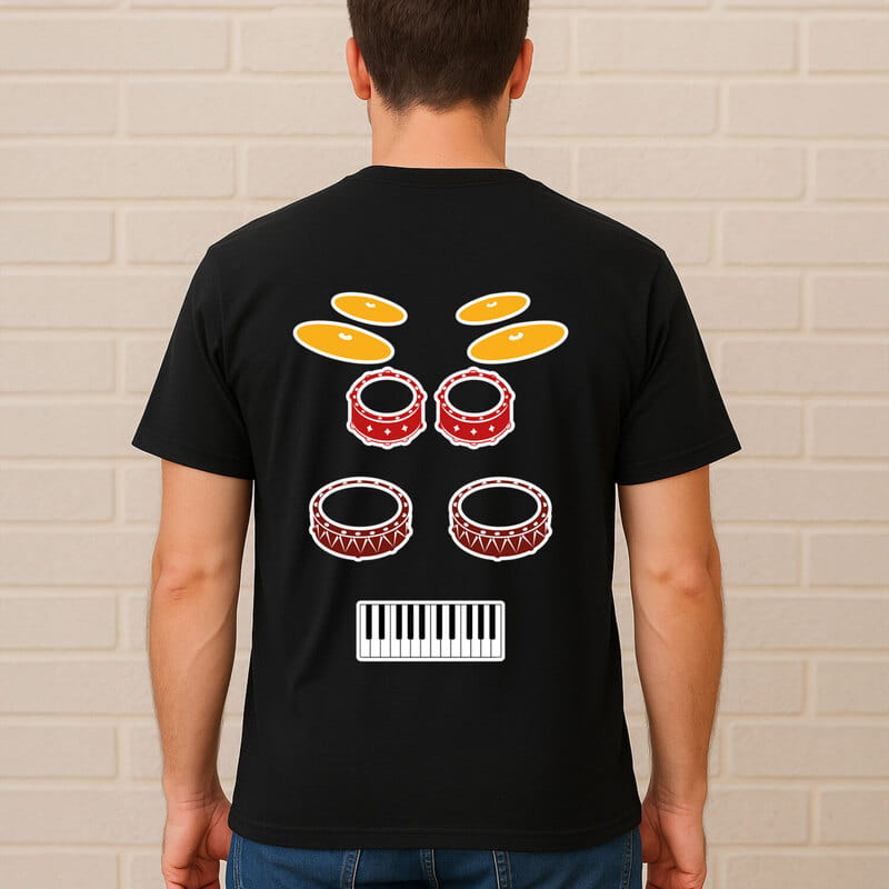 Ritimli Sırt Masajı Baba Tişörtü