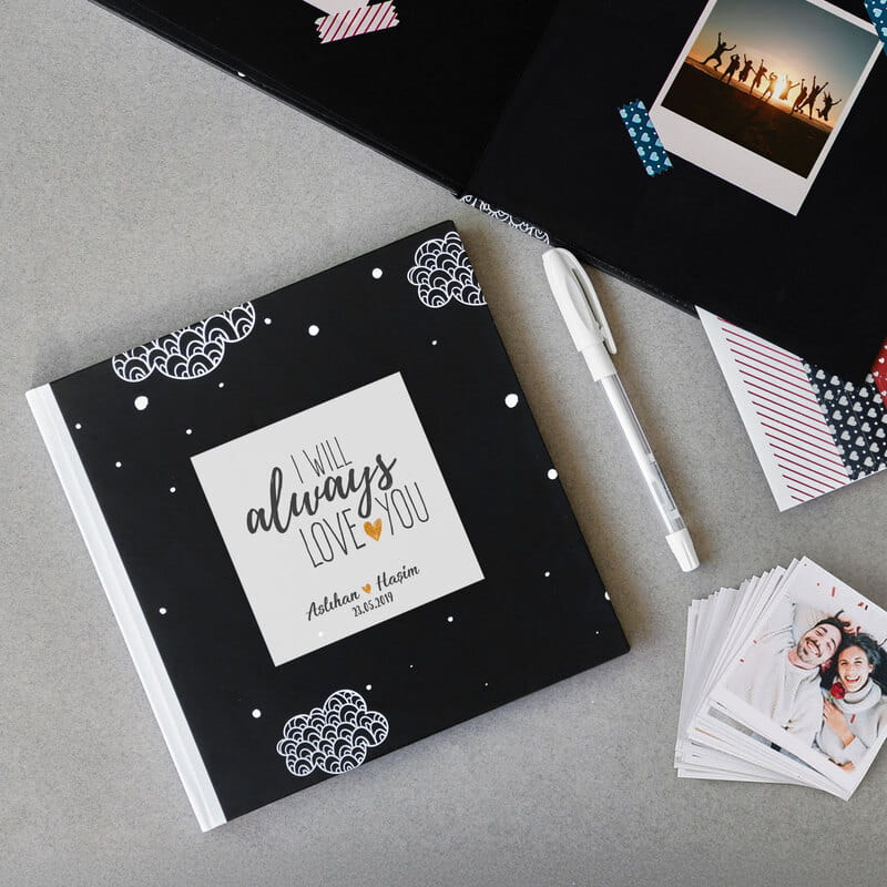 Seni Hep Seveceğim Temalı Anı Fotoğraf Albümü