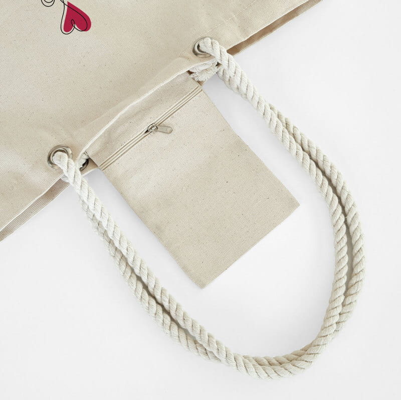 Sevgi Dokunuşu İsme Özel Omuz Askılı Bez Çanta