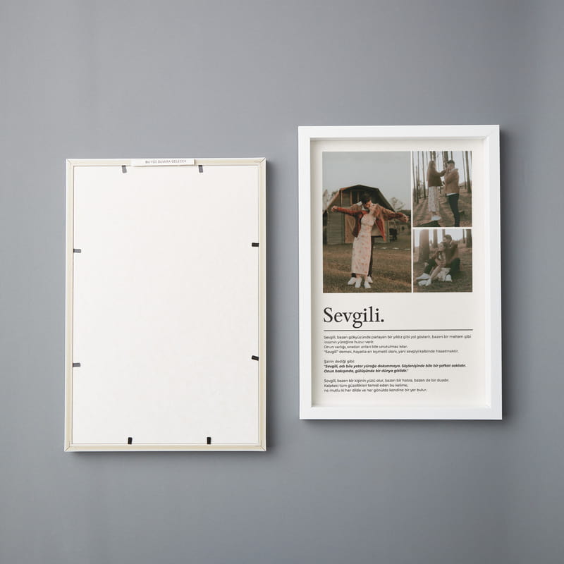 Sevgili Fotoğraf Çerçevesi - Kendinden Yapışkanlı