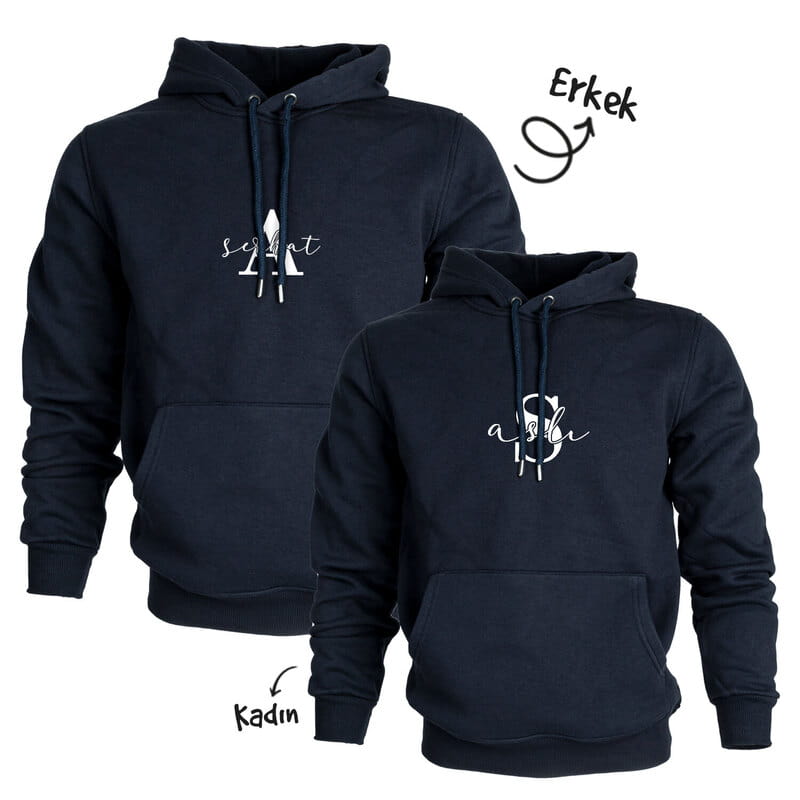 Sevgililere Özel İsimli İsimli Sweatshirt Kombini
