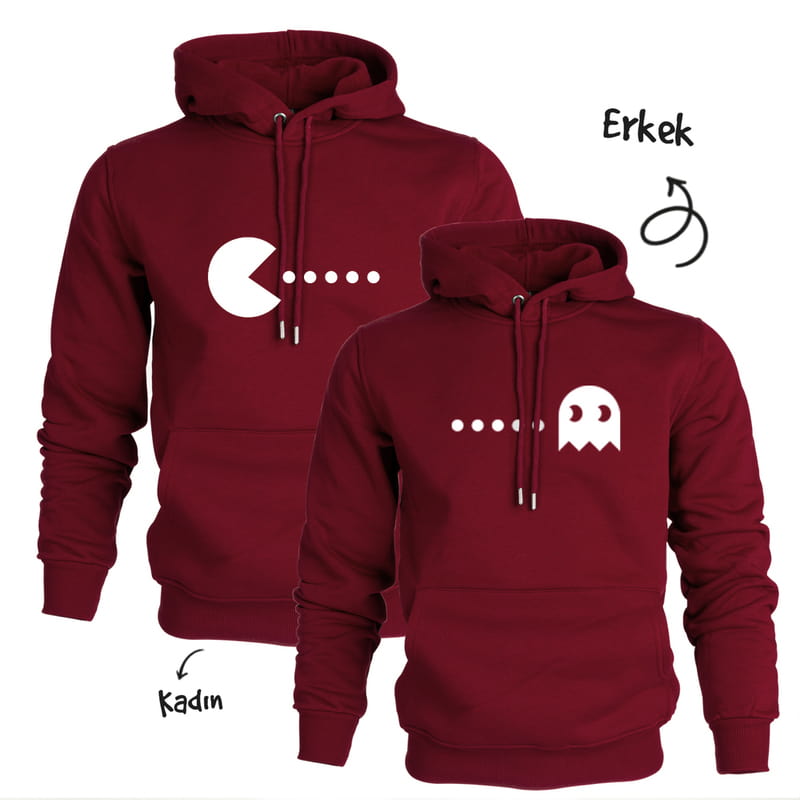 Sevgiliye Hediye Esprili Atari Oyunu Tasarımlı Sweatshirt Kombini - %100 Pamuklu Kumaş