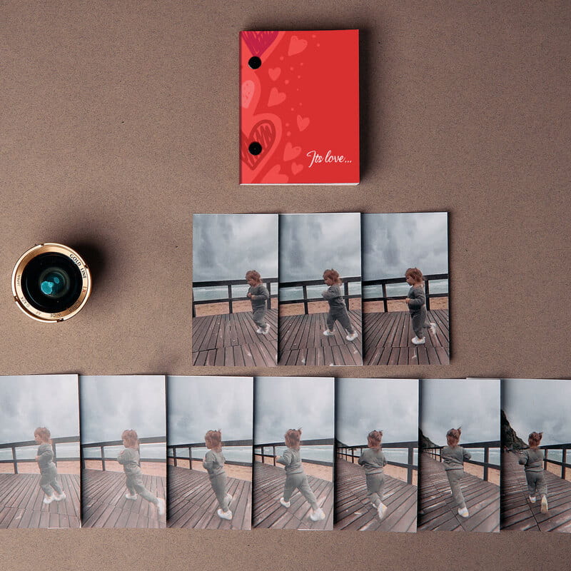 Sevgiliye Hediye Love Hareketli Anı Kitabı - Dikey