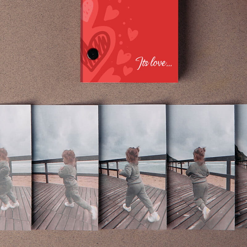 Sevgiliye Hediye Love Hareketli Anı Kitabı - Dikey