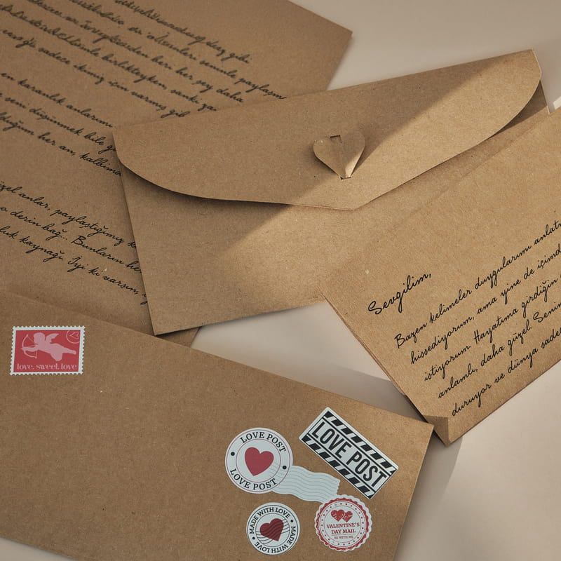 Sevgiliye Mektup - Kişiselleştirilebilir Mesajlı Sevgiliye Özel Romantik Mektup