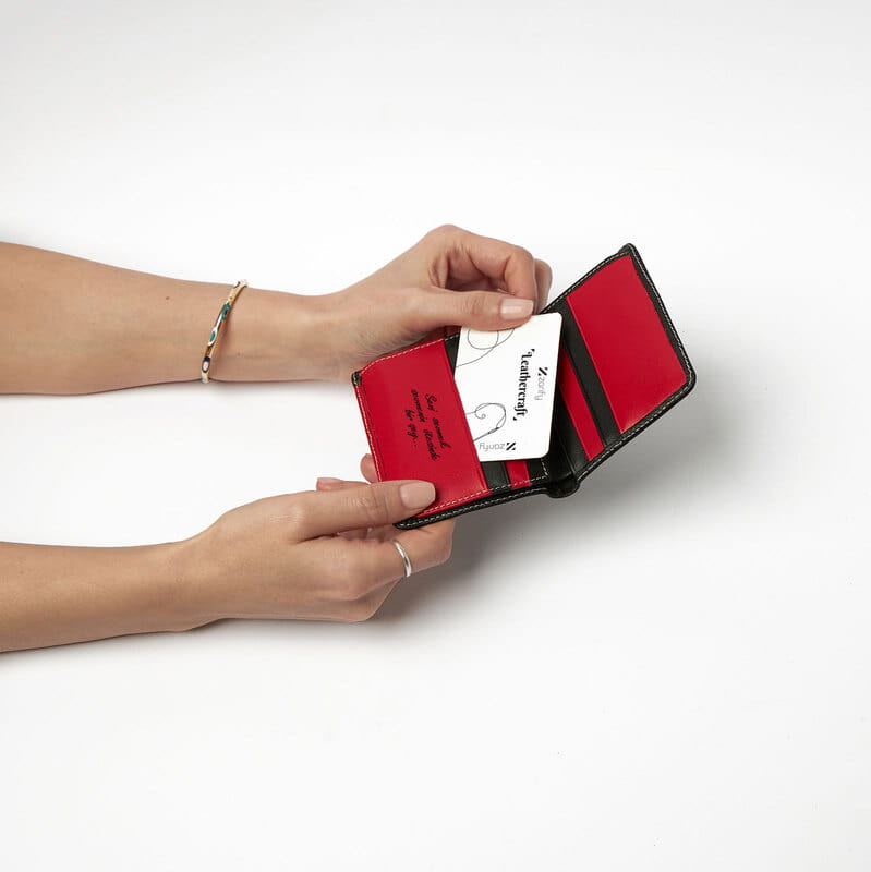 Sevgiliye Not Yazılı Spor Kartlık Cüzdan - Hakiki Deri