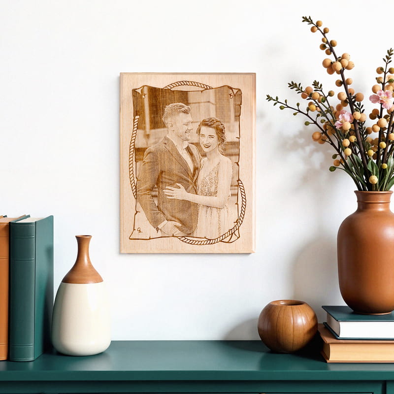 Sevgiliye Özel Ahşap Foto