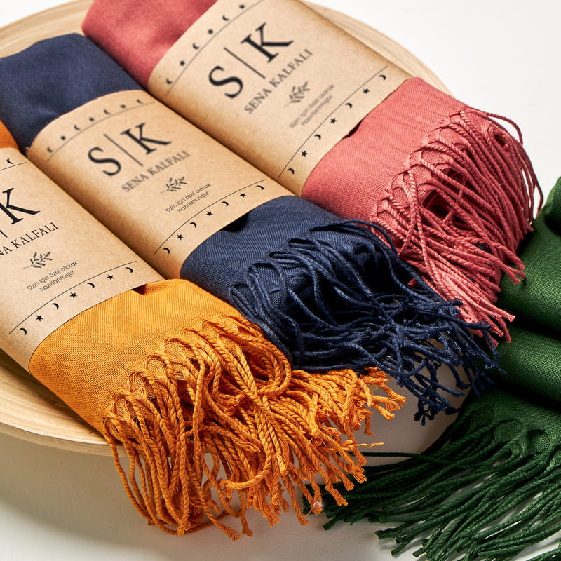 Sevgiliye Özel Seri Kraft Özelleştirmeli Kadın Şal