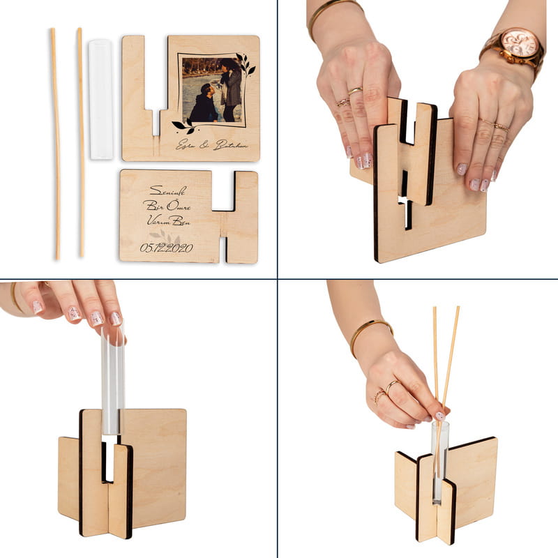 Sevgiliye Romantik Hediye Fotoğraf Baskılı Oda Kokusu