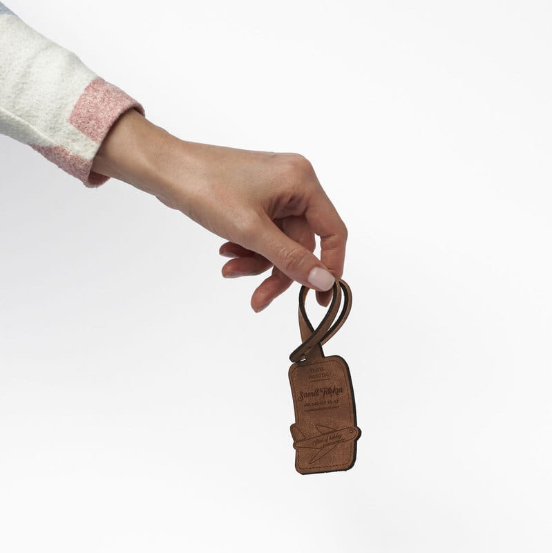 Seyahat Sever 2li Deri Bavul İsimliği