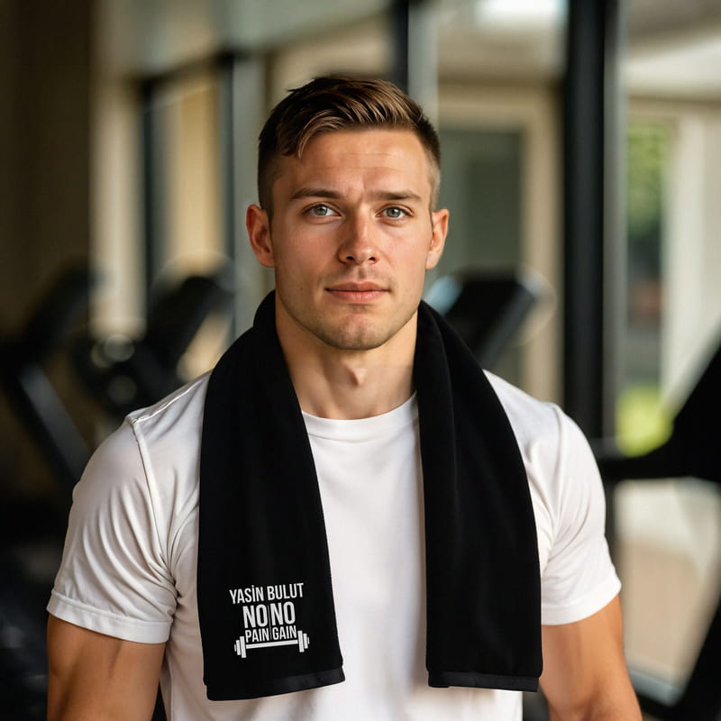 Spor Yapanlara Hediye İsim Yazılı Havlu