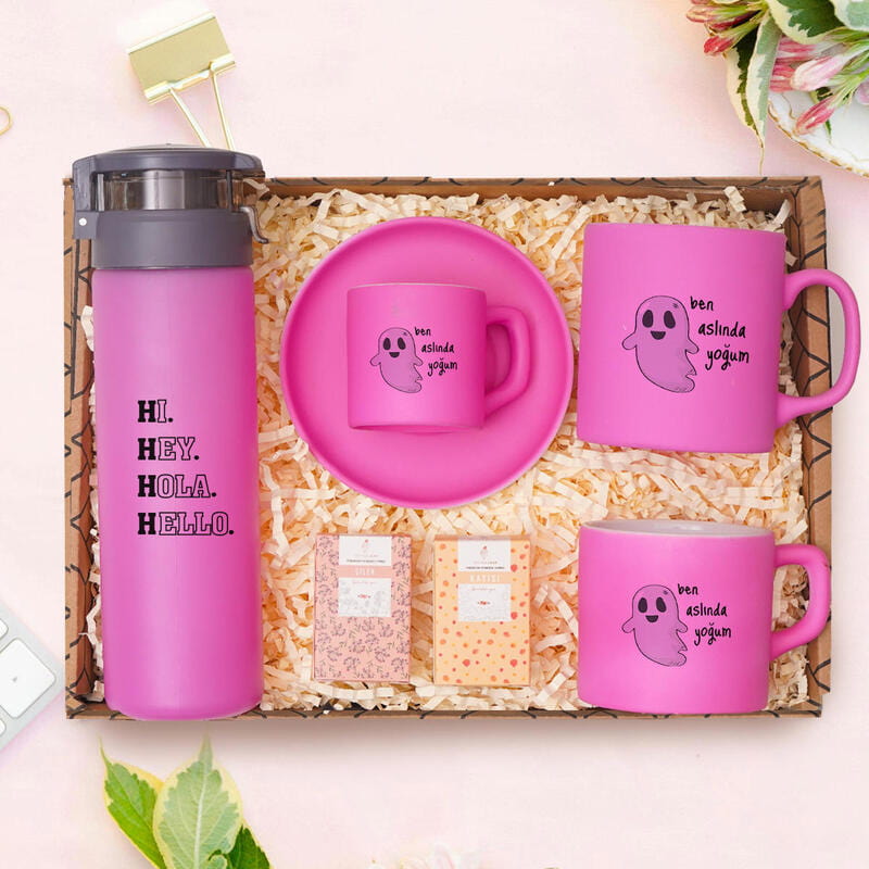 Tatlı Yoğunluklara Espirili Molalar Hediye Kutusu