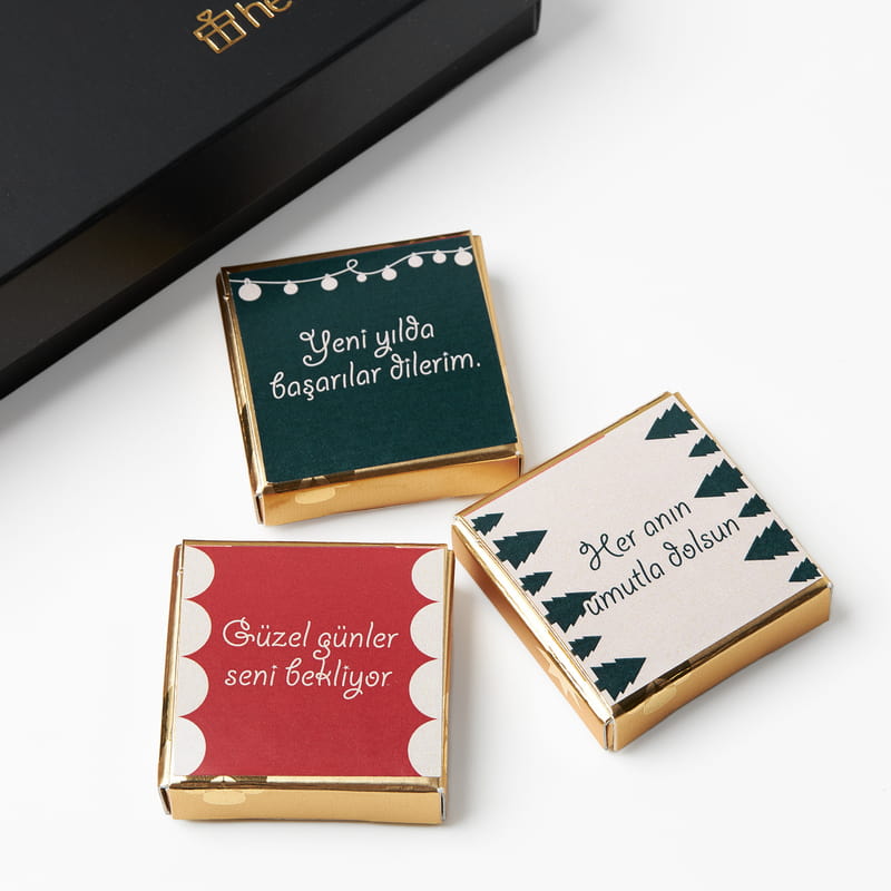 Yeni Yıl Dilekleri Yılbaşı Çikolatası
