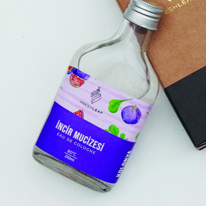 Yeni Yıl Hediyesi Mor Kupa Kahve Fincanı Takımı Fular İncir Kolonyası Magnet Hediye Kutusu