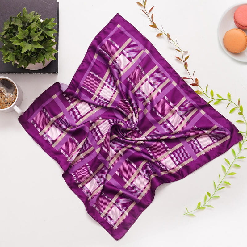 Yeni Yıl Hediyesi Mor Kupa Kahve Fincanı Takımı Fular İncir Kolonyası Magnet Hediye Kutusu