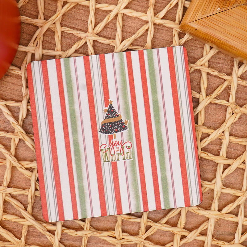 Yeni Yıl Tasarımlı Ahşap Defter Kupa Bardak Çerçeve Hediye Kutusu