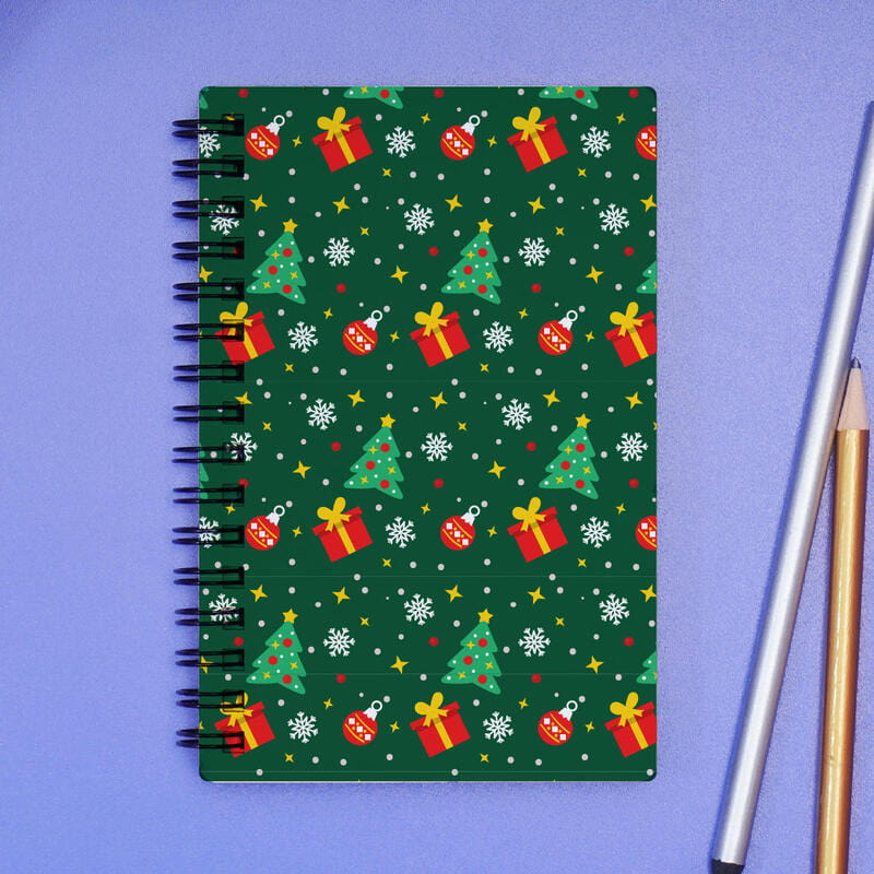 Yılbaşı Ahşap Defter Fincan Kolonya Cam Suluk Kahve Hediye Kutusu