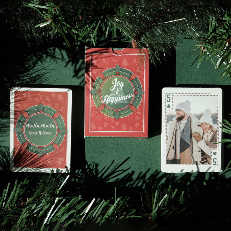 Yılbaşı Gecesi Özel Fotoğraflı İskambil Kartları