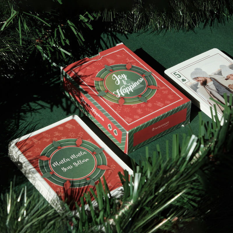 Yılbaşı Gecesi Özel Fotoğraflı İskambil Kartları