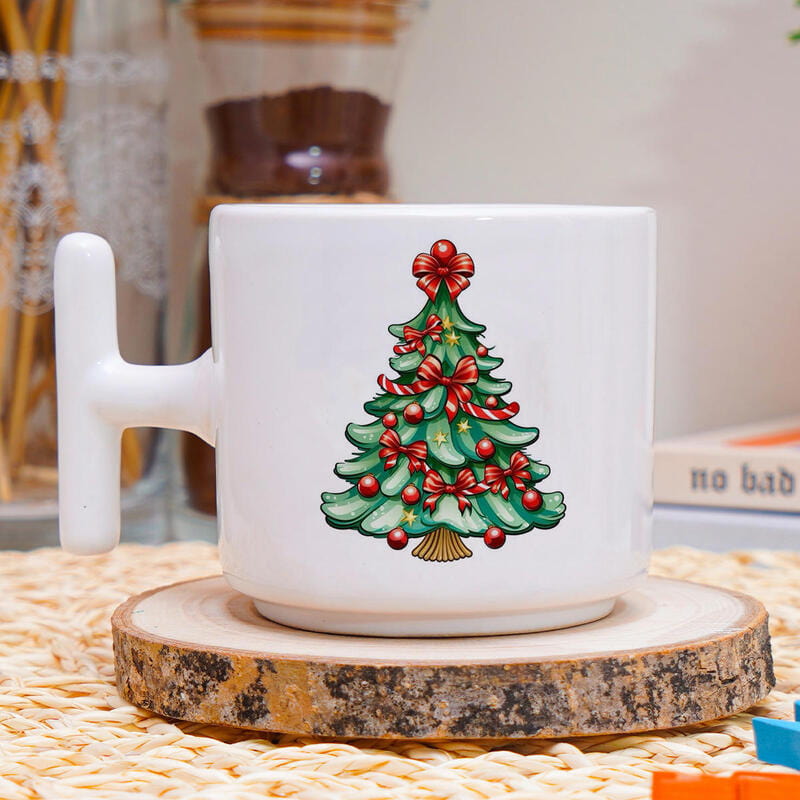 Yılbaşı Konseptli Defter Toucpen Kalem Cam Suluk Fincan Kahve Hediye Kutusu