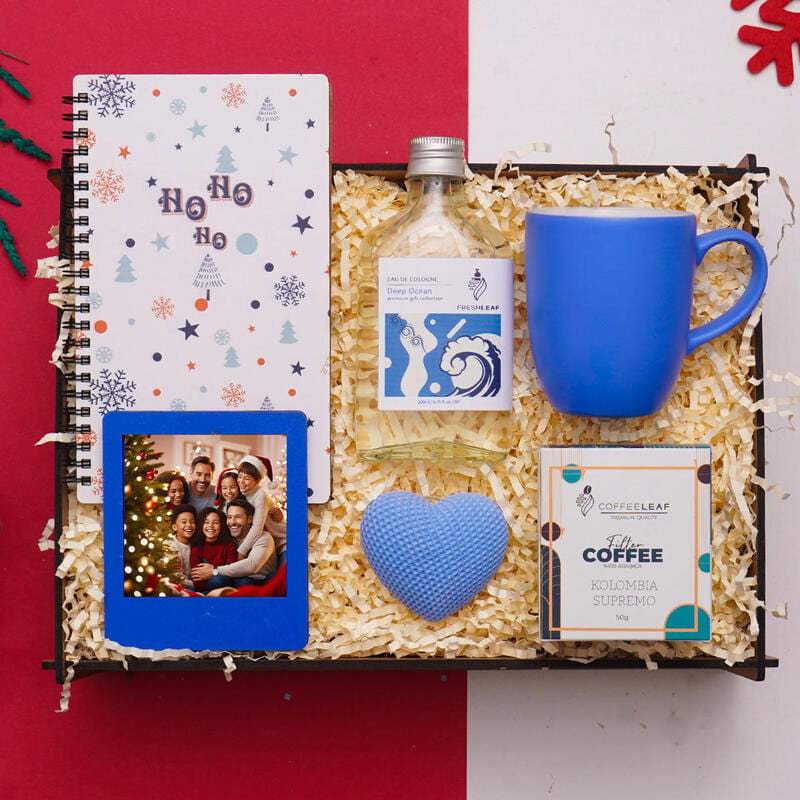 Yılbaşı Konseptli Fincan Biblo Defter Kişiye Özel Çerçeve Hediye Kutusu