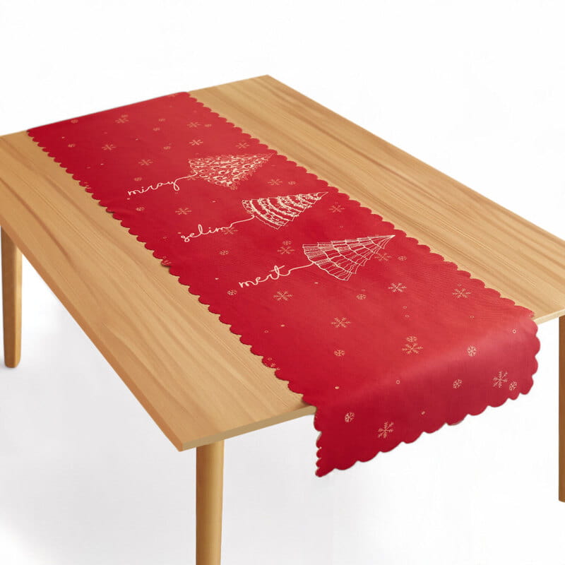 Yılbaşı Masası Özel İsimli Runner