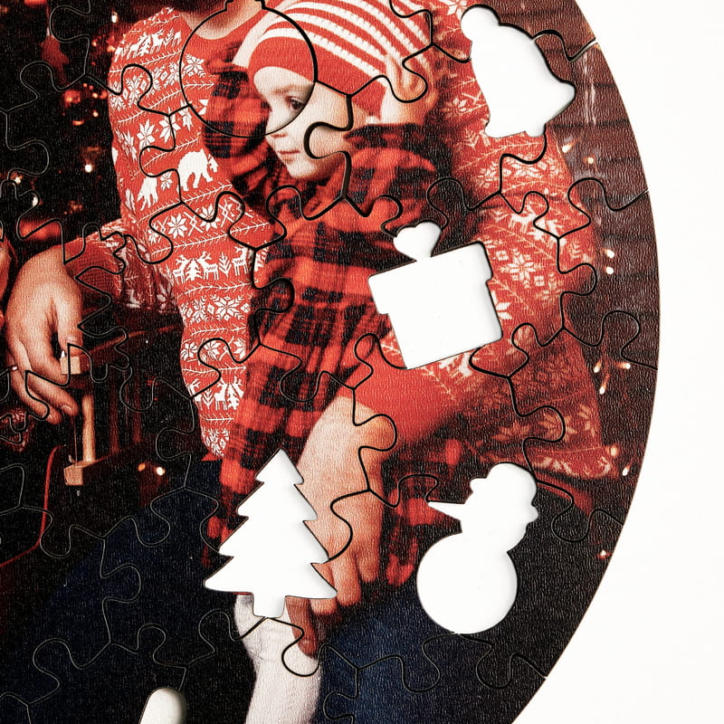 Yılbaşı Temalı Fotoğraflı Ahşap Puzzle