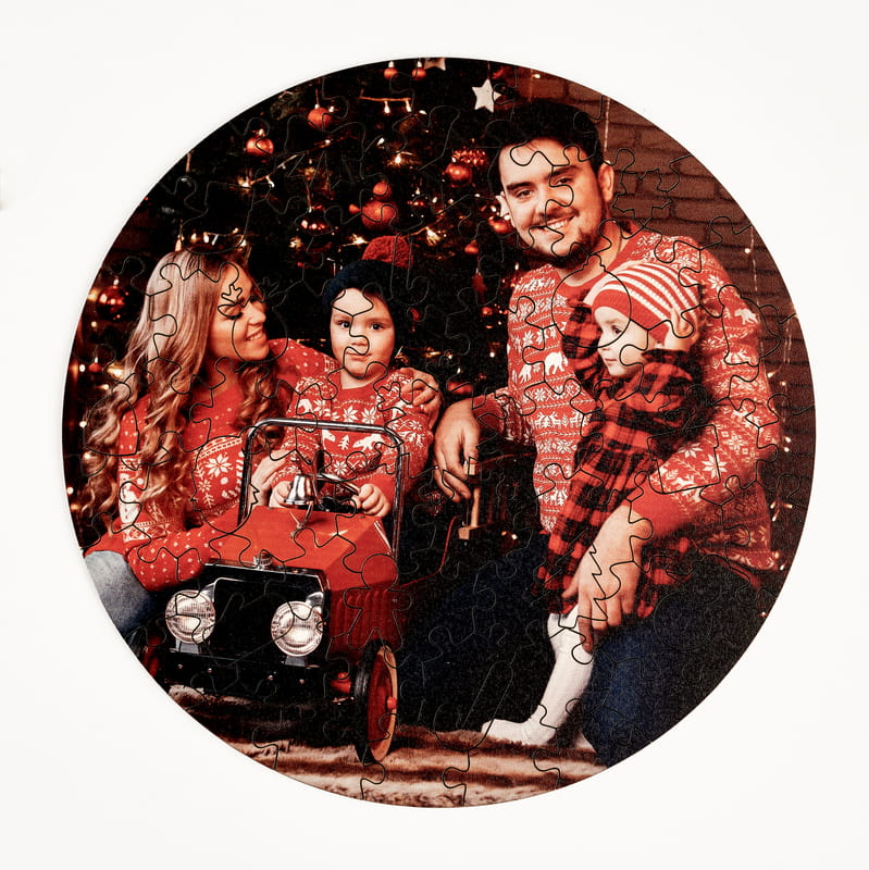 Yılbaşı Temalı Fotoğraflı Ahşap Puzzle