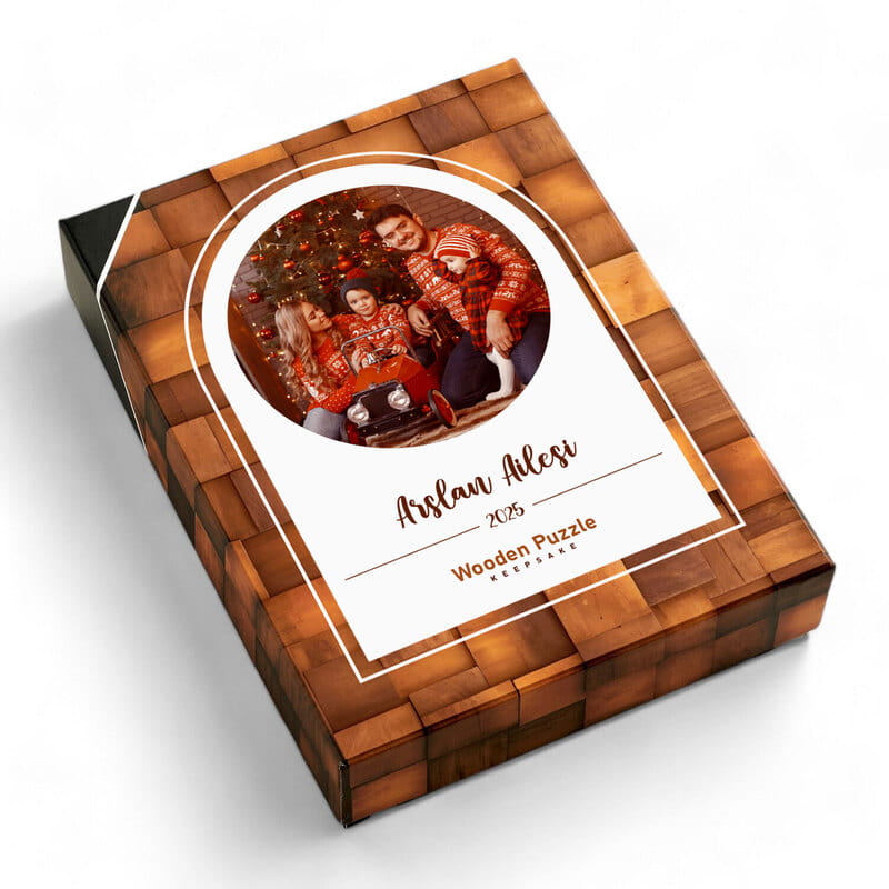 Yılbaşı Temalı Fotoğraflı Ahşap Puzzle
