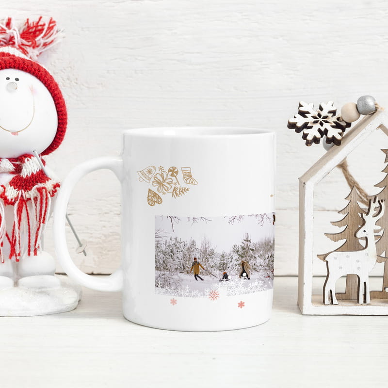 Yılbaşı Temalı Kişiye Özel Fotoğraflı Kupa