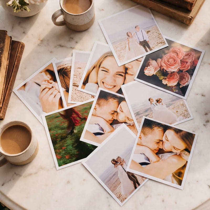 10x10 Kare Kart Foto Baskı - 35 Adet