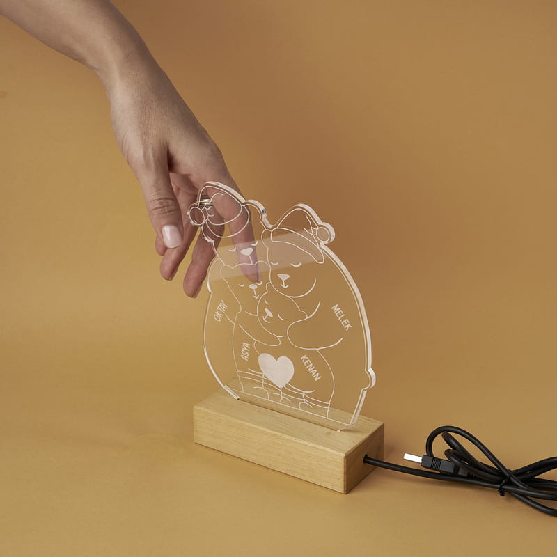 Aile Bağı Ayıcık Led Gece Lambası