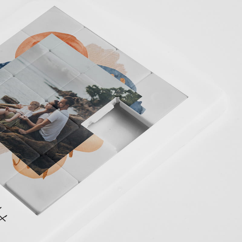 Aile Fotoğraflı Kaydırmalı Yapboz