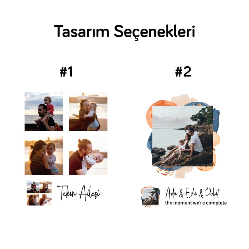 Aile Fotoğraflı Kaydırmalı Yapboz