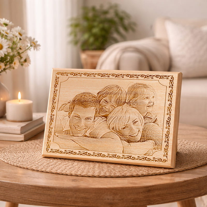 Ailenize Özel Ahşap Foto