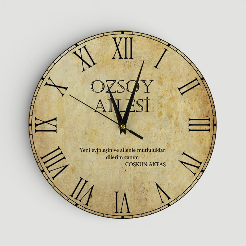Aileye Özel Duvar Saati