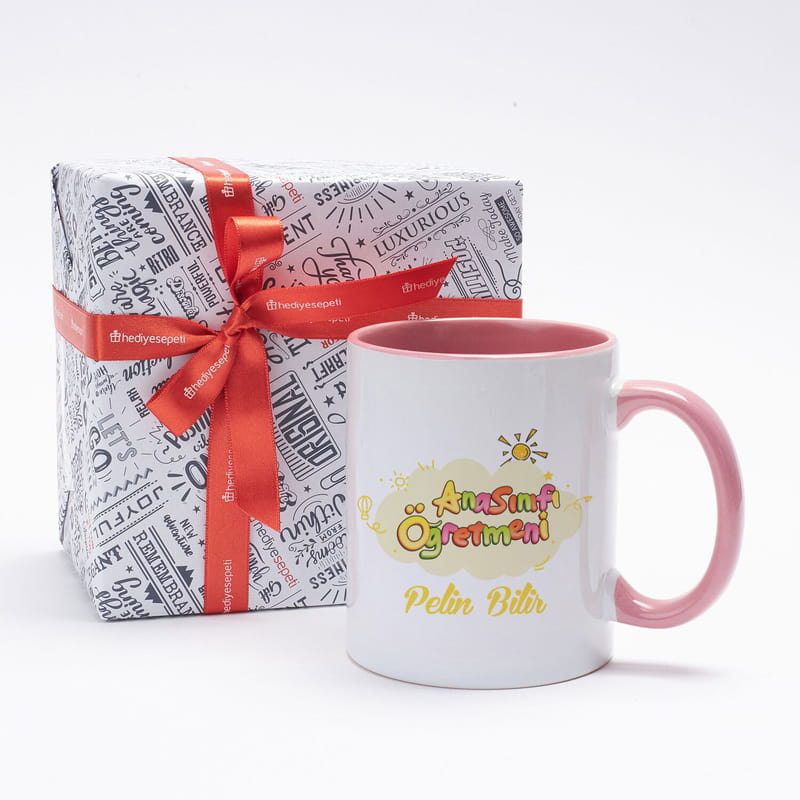 Anasınıfı Öğretmenine Kişiselleştirilebilir Porselen Kupa