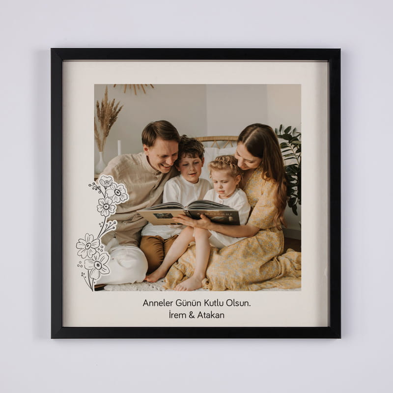 Anneler Günün Kutlu Olsun Fotoğraflı Çerçeve