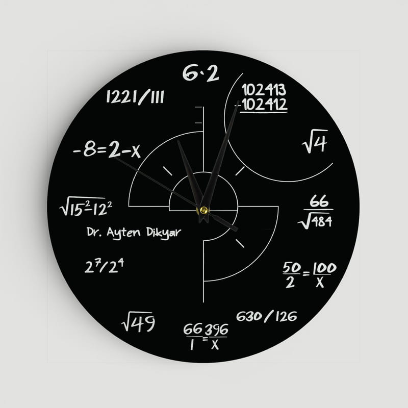 Arkadaşa Hediye Matematik Duvar Saati